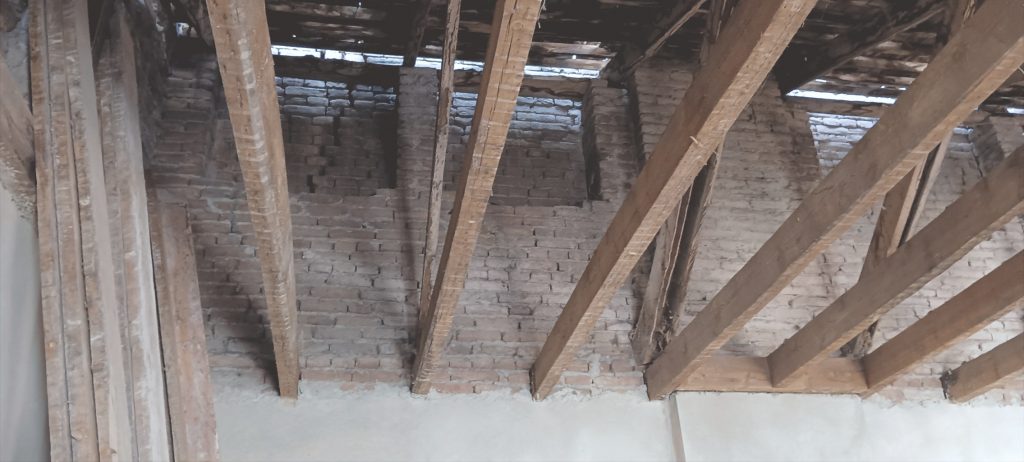 Inside of a construction building Tbilisi